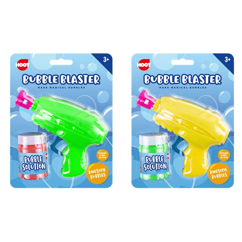 Hoot Friction Bubble Blaster Gun Assorted Colours Age- 3 Years and Above
