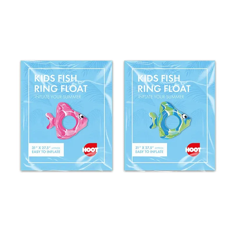 Hoot Kids Inflatable Fish Ring Float 31