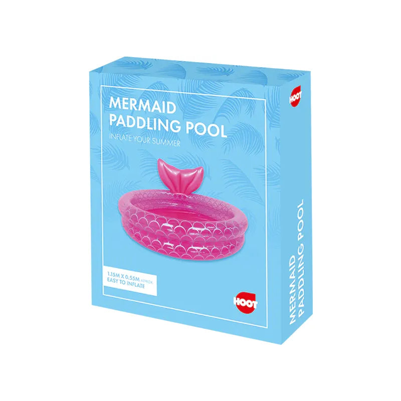 Hoot Mermaid Paddling Pool 1.15M X 0.55M Age- 2 Years and Above