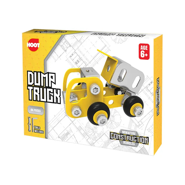 Hoot Miniature Metallic Construction Vehicles CDU Assorted Age- 3 Years & Above