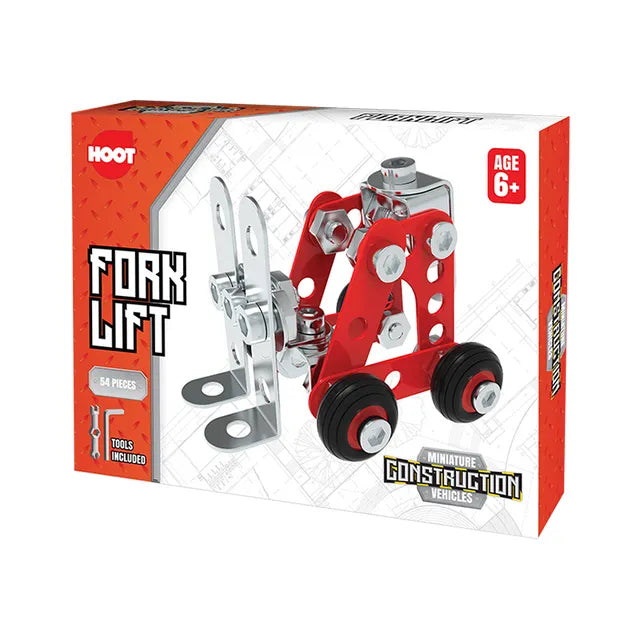 Hoot Miniature Metallic Construction Vehicles CDU Assorted Age- 3 Years & Above