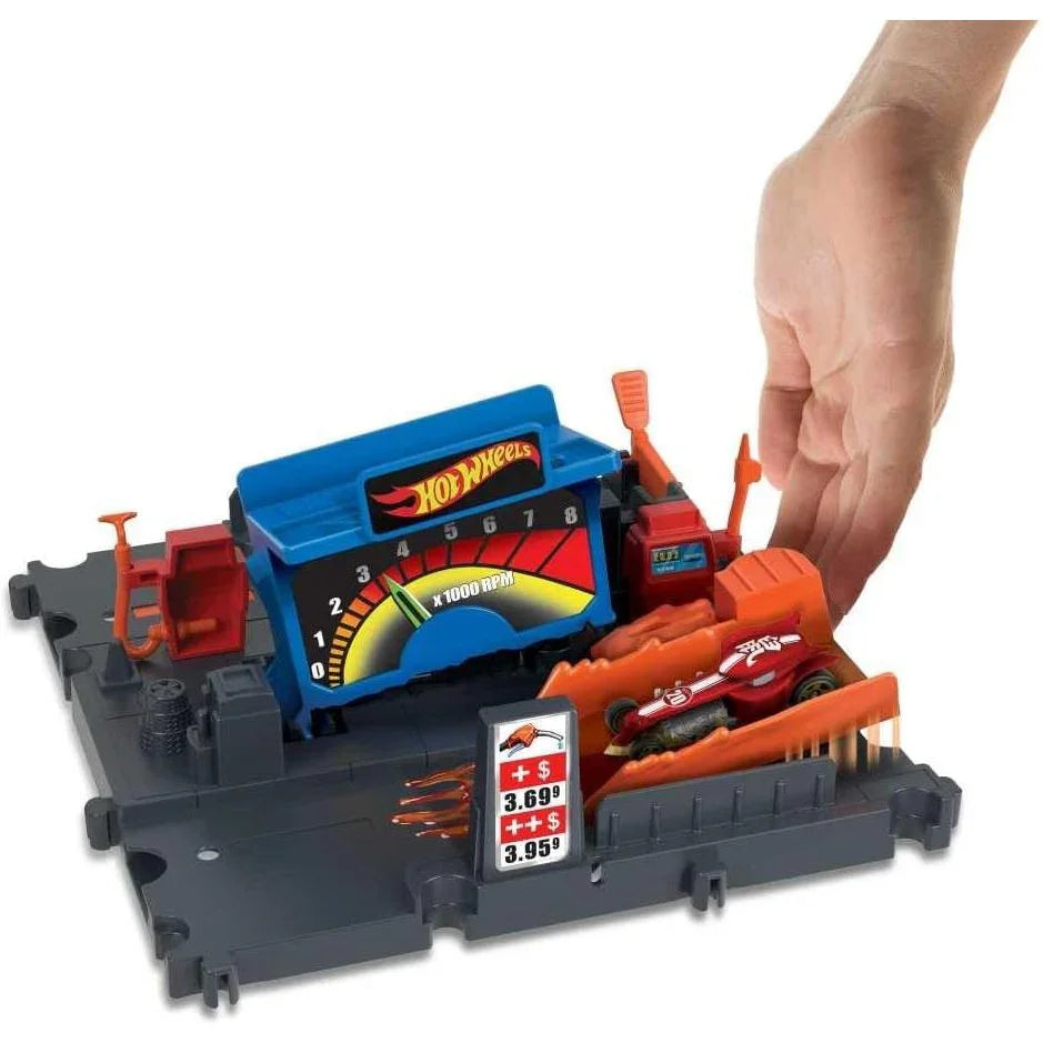 Hot Wheels City Fuel Station Shift Track Set HKX45/HMD53 Multicolor Age ...