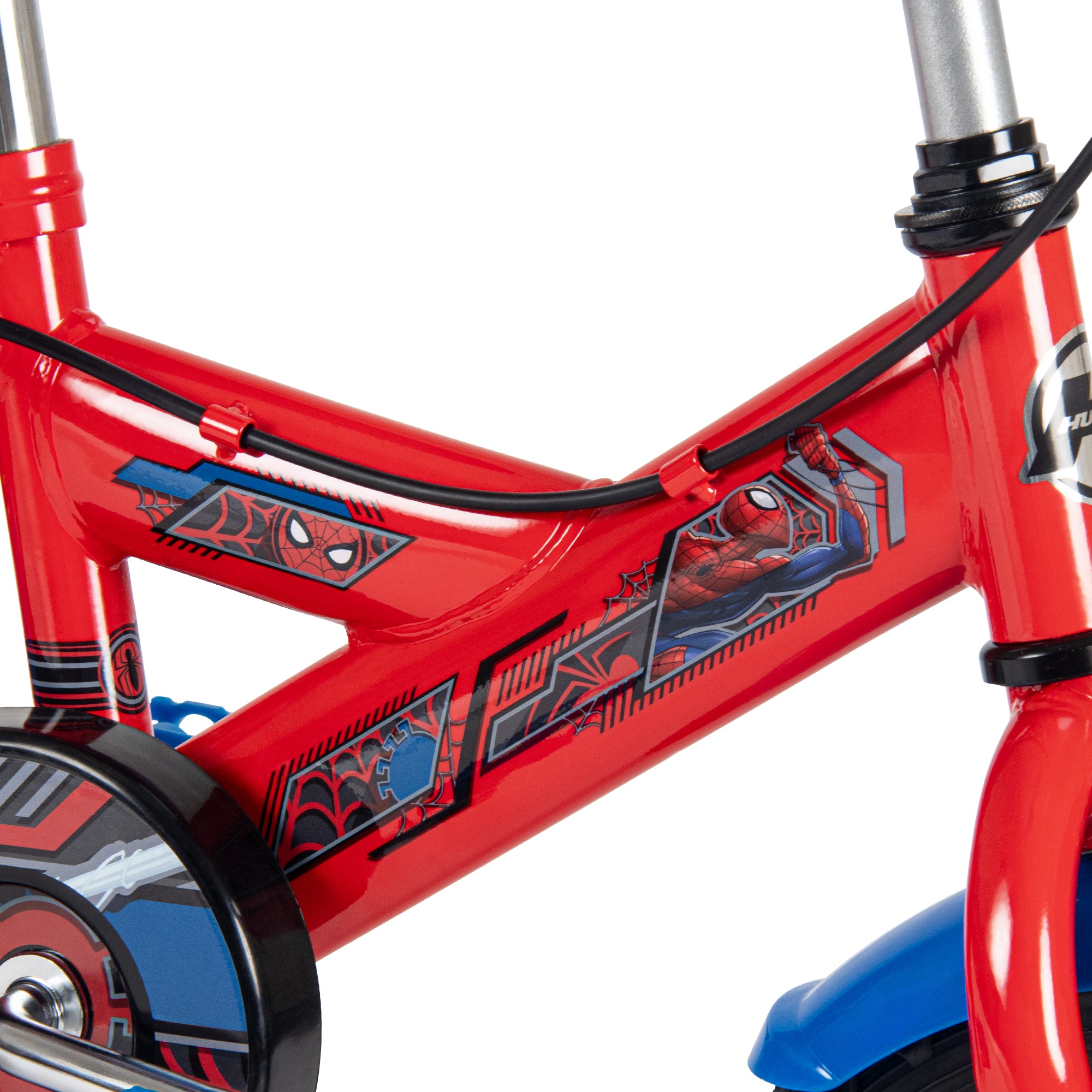 Huffy Marvel SpiderMan 12-Inch Kids Bicycle with Training Wheels Blue/Red 22365W Age- 3 Years to 5 Years