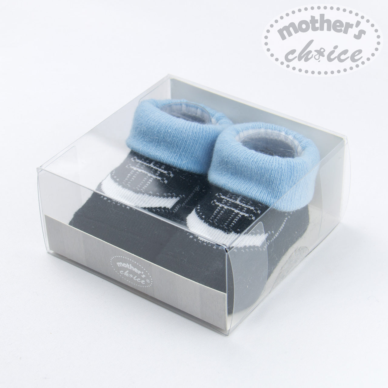 Motherschoice Baby Cute Socks Booties Gift Box Black/Blue IT11587