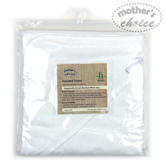 Motherschoice Baby 3D Hooded Towel White Age- Newborn to 4 Years IT3510