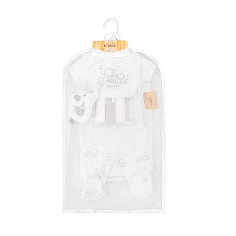 Infancie 10-Piece Essential Elephant Themed Layette Set White IT5197