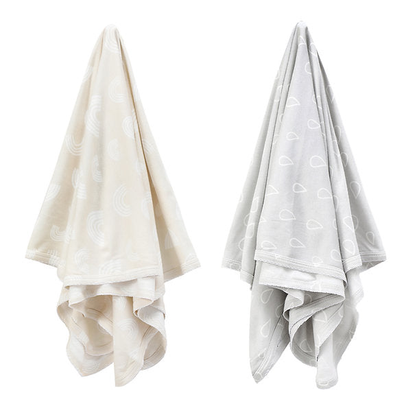 Infancie 2 in a Pack Bamboo Jersey Baby Swaddle Wraps Beige ( 80 x 80 cm) IT4727 Age- Newborn to 12 Months