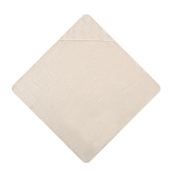 Infancie Baby Organic Muslin Hooded Towels Grey/Maron (81 x 81 cm) IT5378 Beige/Brown Age-Newborn & Above