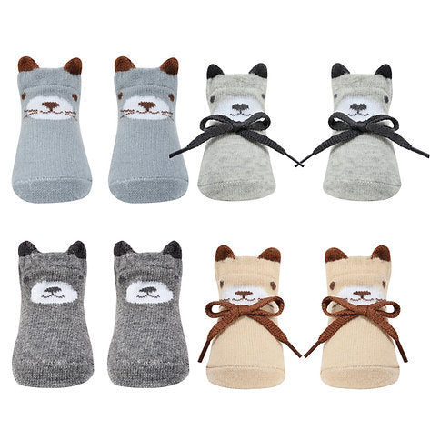 Infancie Baby's 4 Pairs Rattle Socks Gift Box IT3965