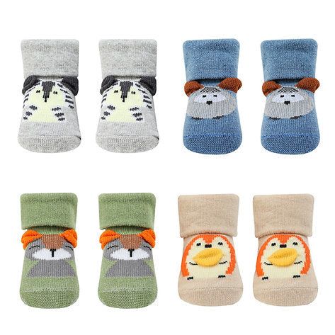 Infancie Baby's 4 Pairs Rattle Socks Gift Box IT3967