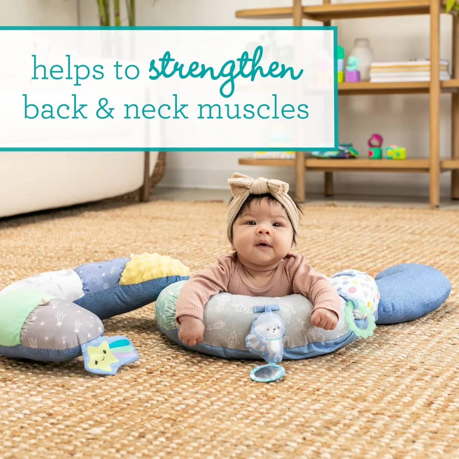 Infantino 2-in-1 Tummy Time & Seated Support Age- Newborn & Above