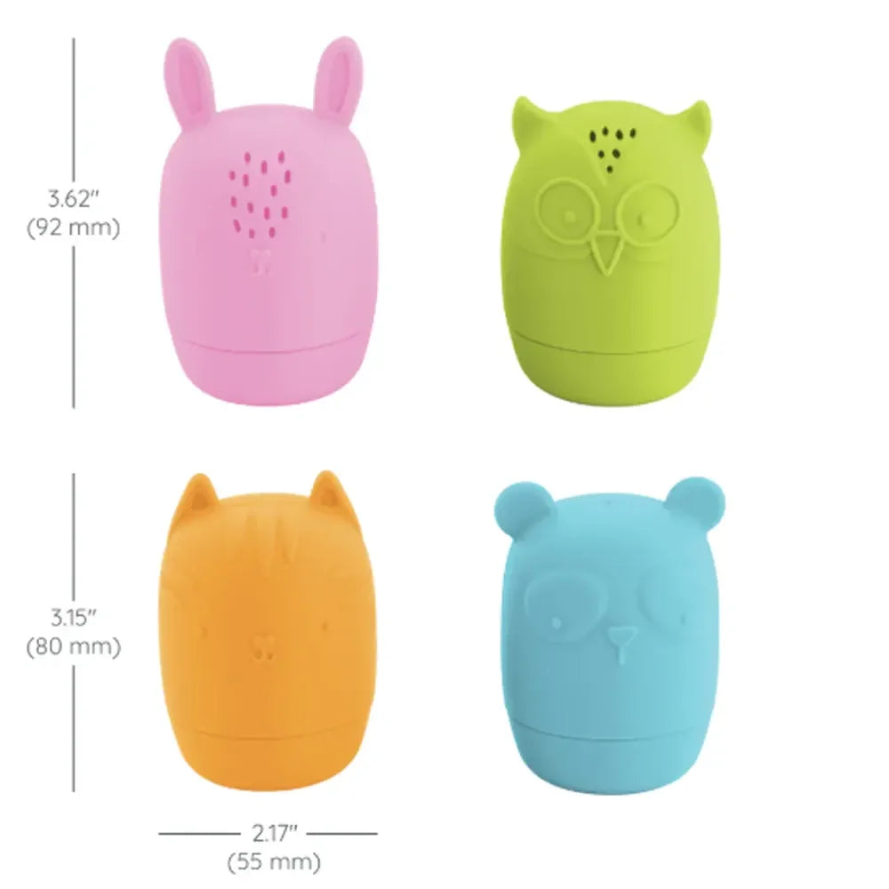 Infantino 4 Silicone Bath Sprayer Bath Toys  Age- 6 Months & Above