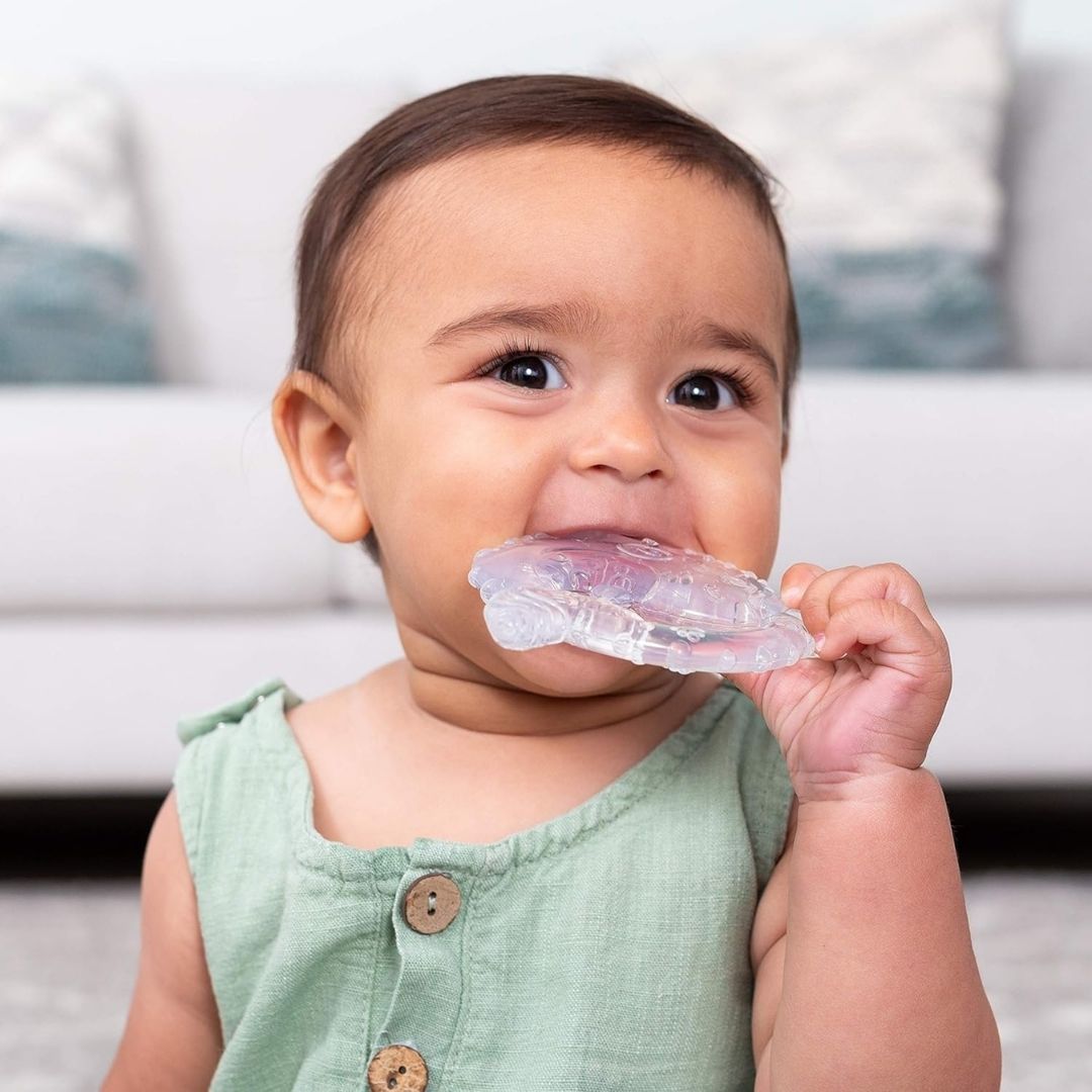 Infantino Crystal Clear 3 Stage Teether Set Multicolor Age- Newborn & Above