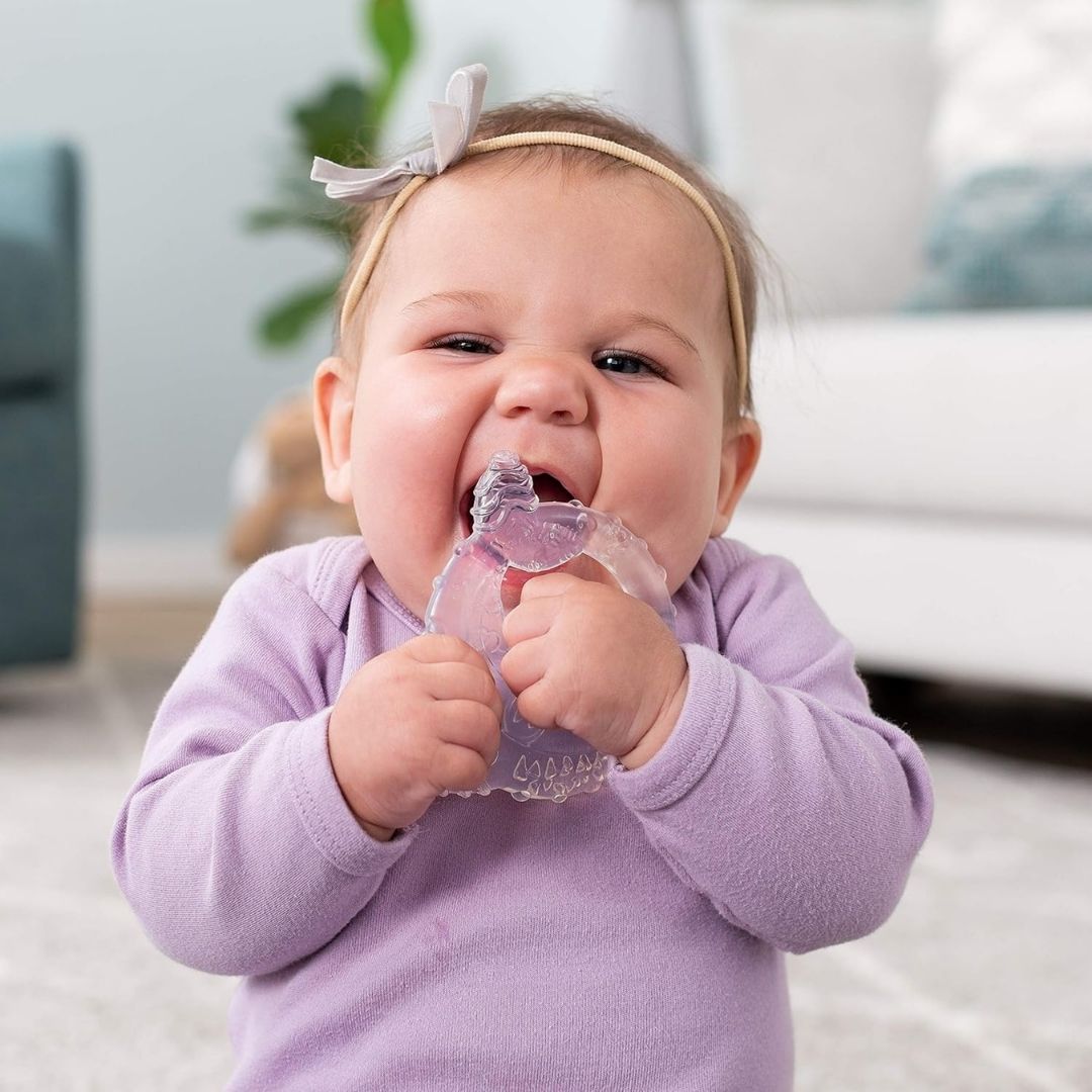 Infantino Crystal Clear 3 Stage Teether Set Multicolor Age- Newborn & Above