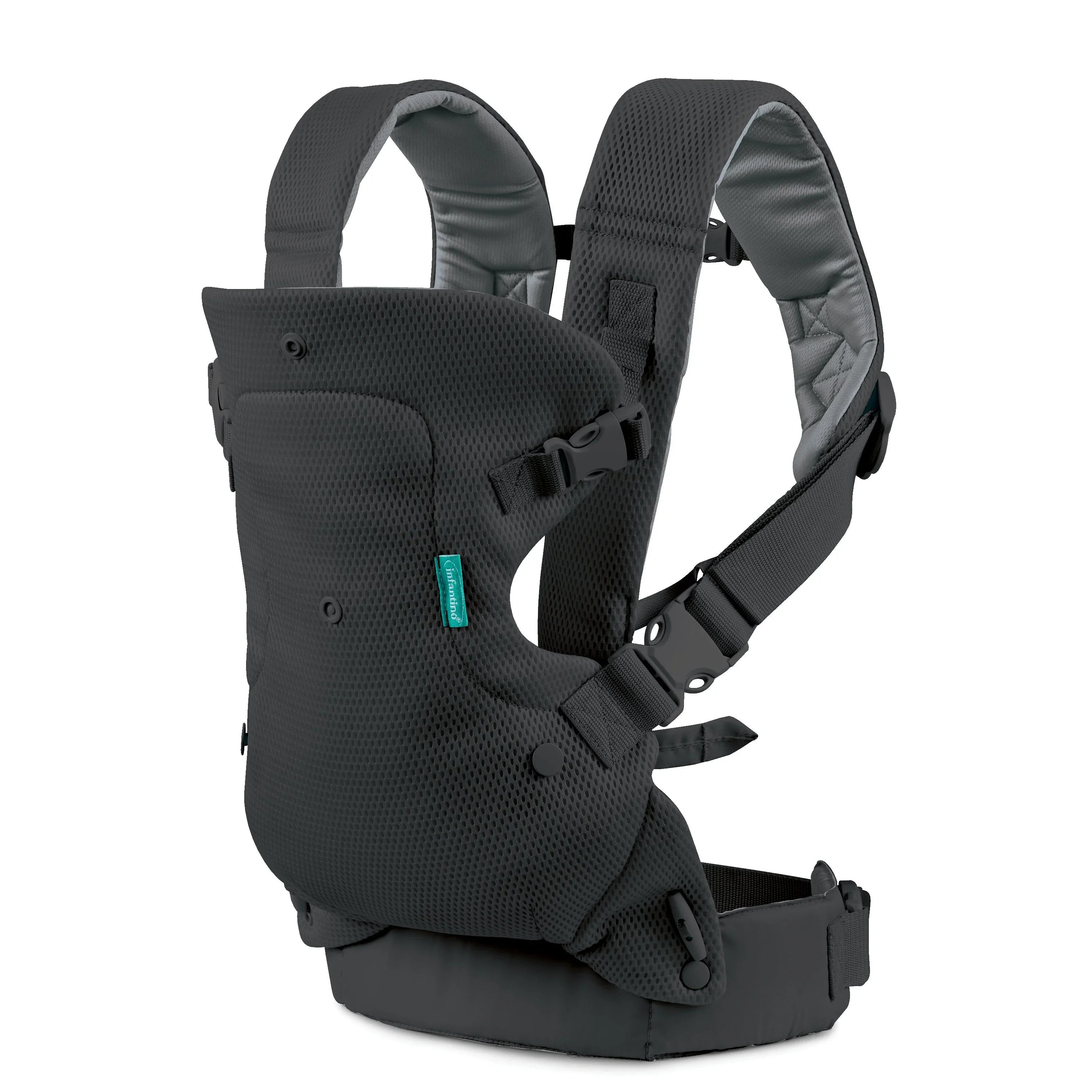 Infantino Flip Advanced 4-In-1 Convertible Baby Carrier Dark Grey Age- Newborn & Above