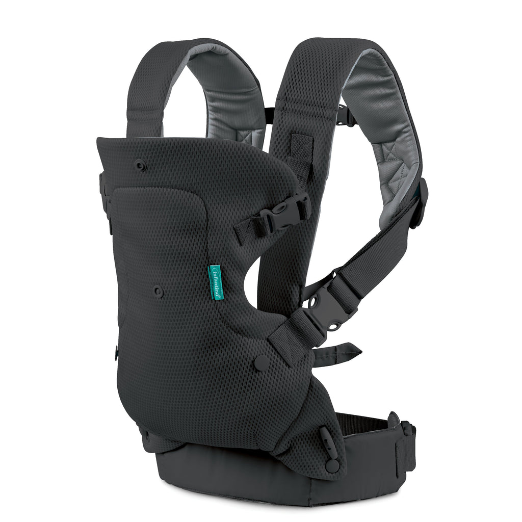 Infantino Flip Advanced 4-In-1 Convertible Baby Carrier Dark Grey Age- Newborn & Above