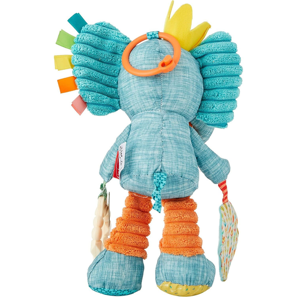 Infantino Go Gaga Playtime Pal Soft Elephant Rattle Multicolor Age- Newborn & Above