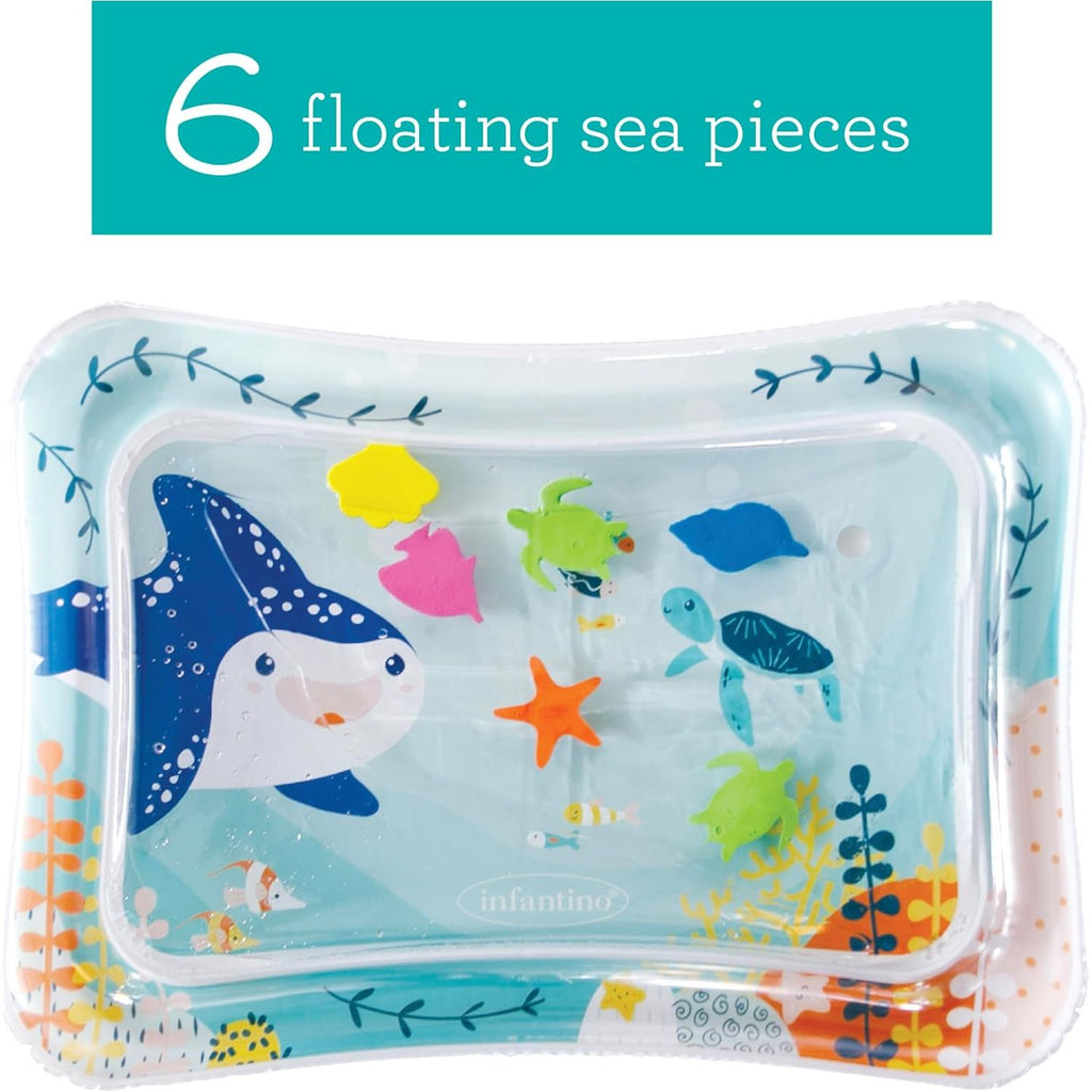 Infantino Jumbo Pat & Play Sea-Themed Mess-Free Water Playmat Age- 6 Months & Above