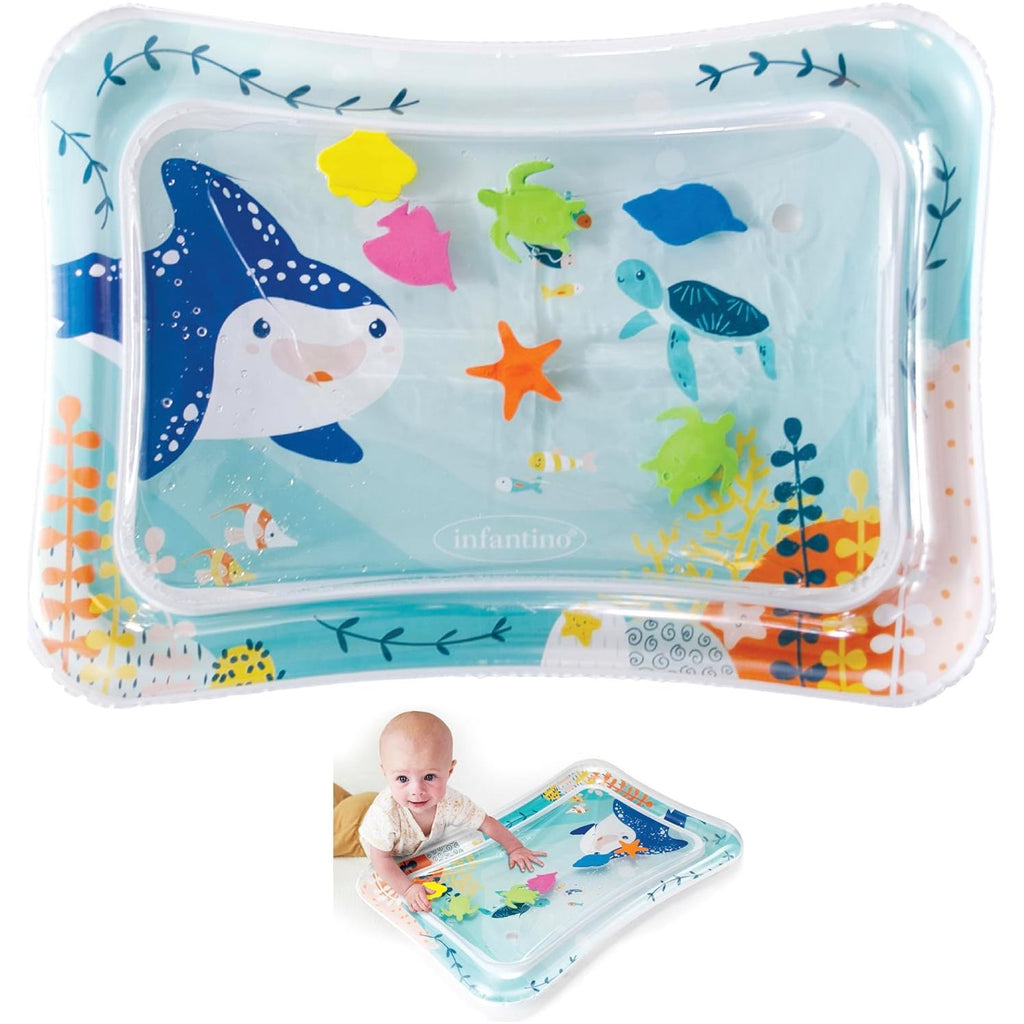 Infantino Jumbo Pat & Play Sea-Themed Mess-Free Water Playmat Age- 6 Months & Above