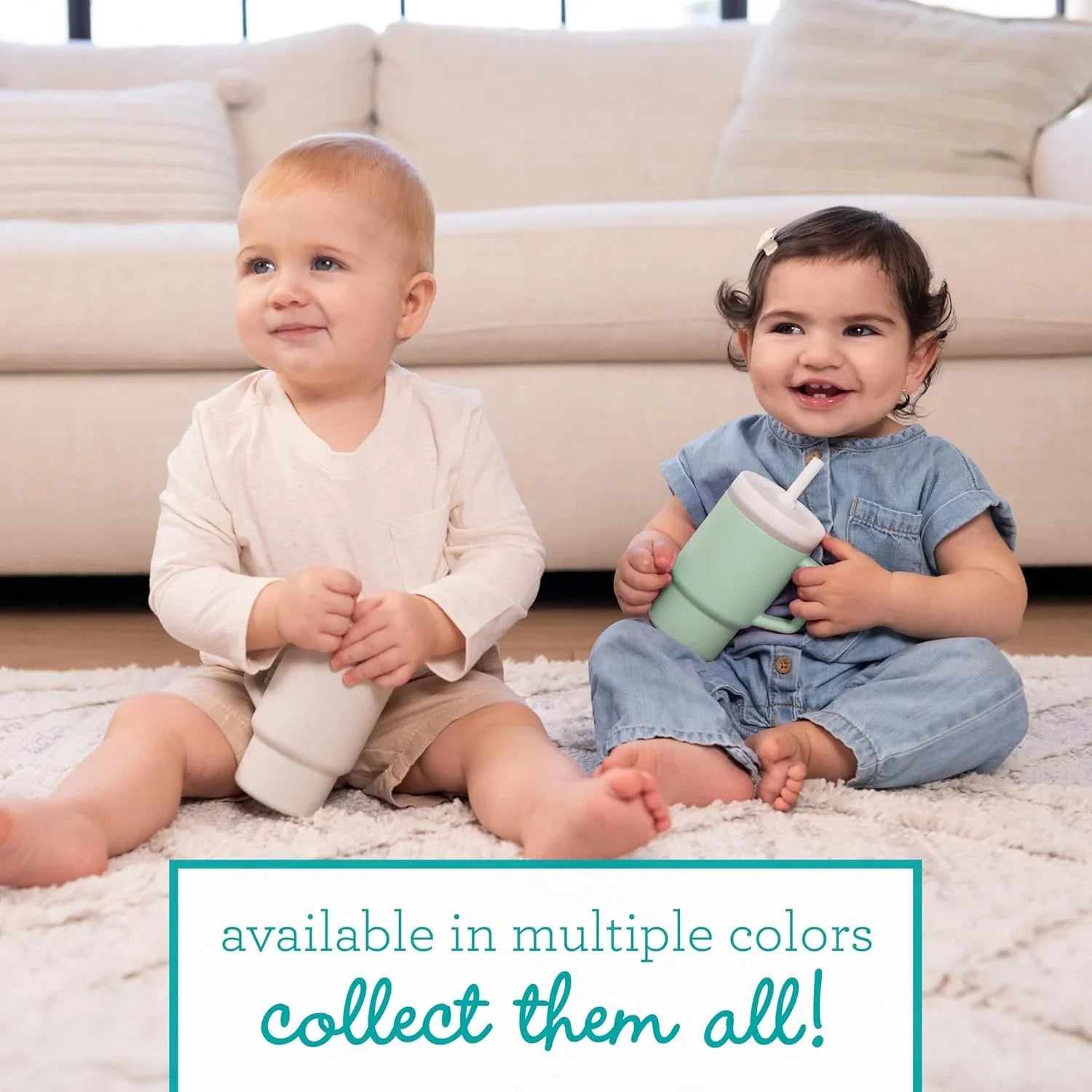 Infantino My 1st Tumbler – Adorable Miniature Tumbler with Leak-Resistant Sipper  Cool Mint Age- 6 Months & Above 