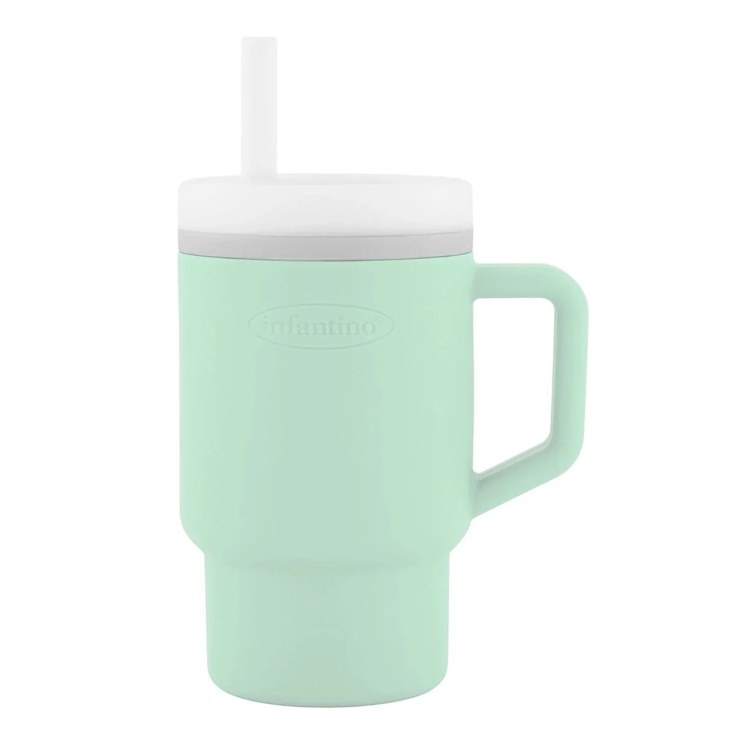 Infantino My 1st Tumbler – Adorable Miniature Tumbler with Leak-Resistant Sipper  Cool Mint Age- 6 Months & Above 