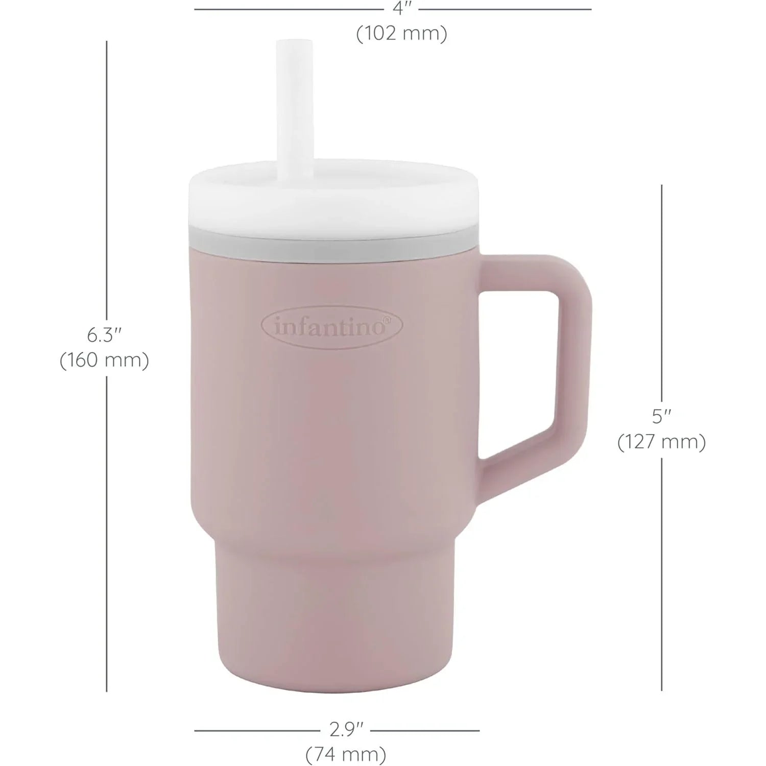 Infantino My 1st Tumbler – Adorable Miniature Tumbler with Leak-Resistant Sipper   Pirouette Age- 6 Months & Above
