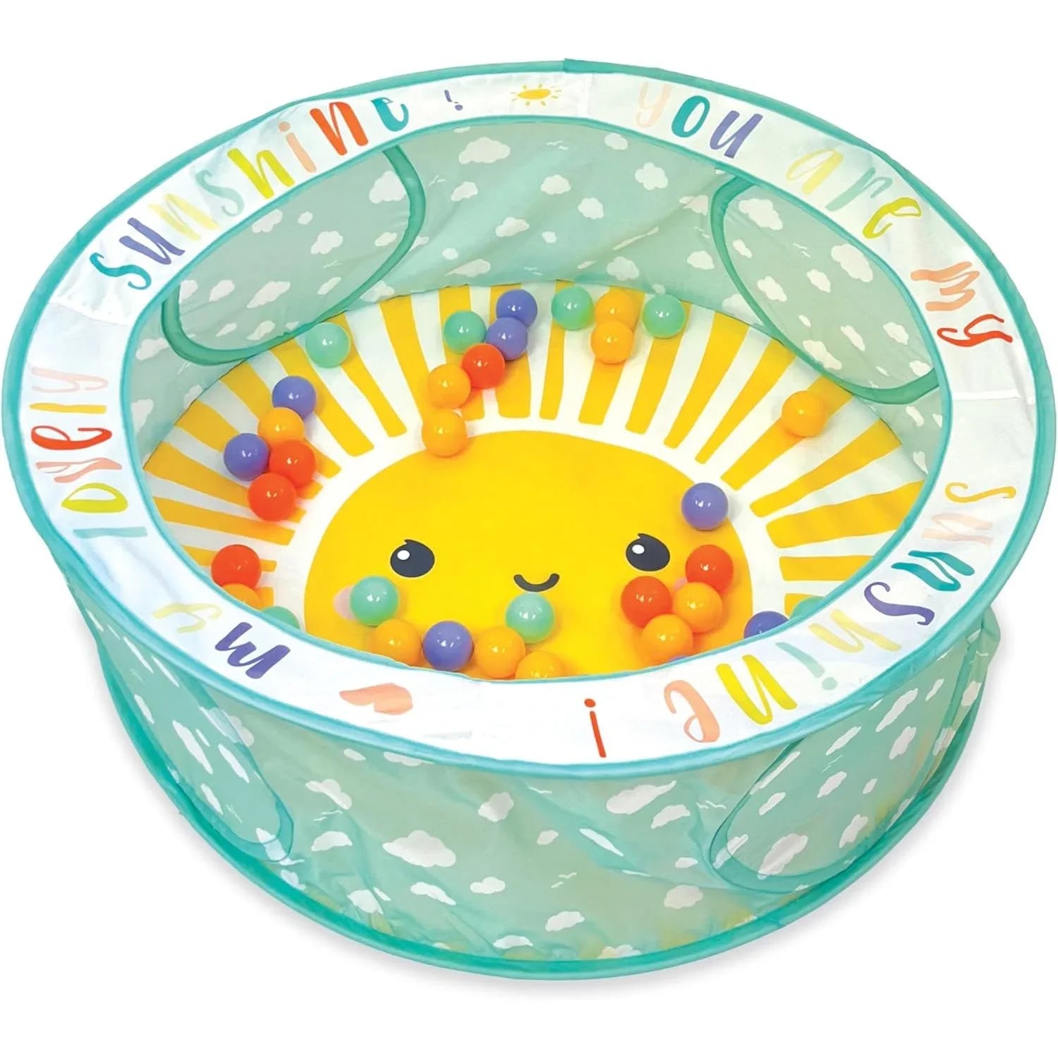 Infantino Pop-Up Ball Pit – 50 Colorful Balls, Easy Setup & Storage, 35