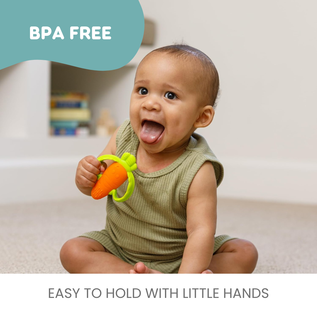 Infantino Good Bites Textured Carrot Teether 0M+