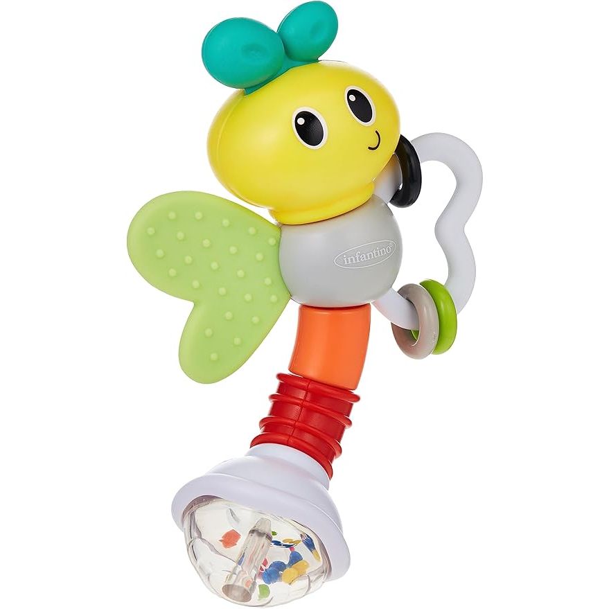 Infantino Rattle & Teether Love Bug Multicolor Age- 3 Months & Above