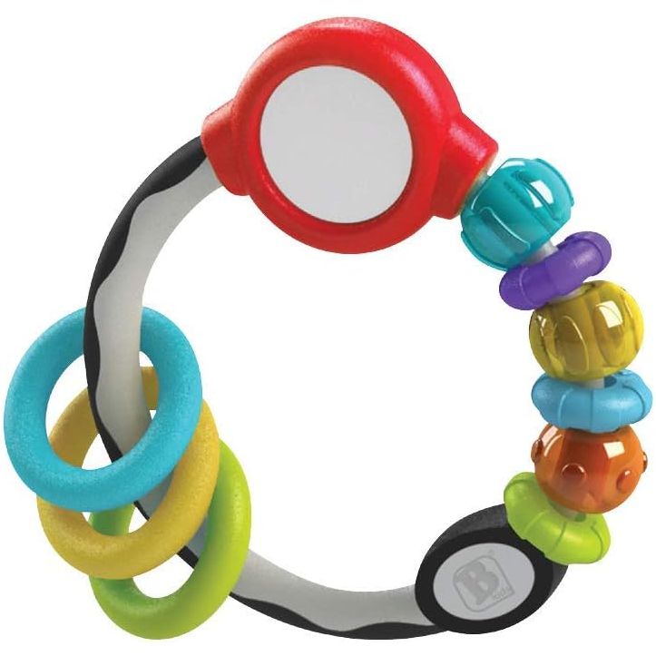 Infantino Shake & Spin Rattling Ring Multicolor Age- Newborn & Above