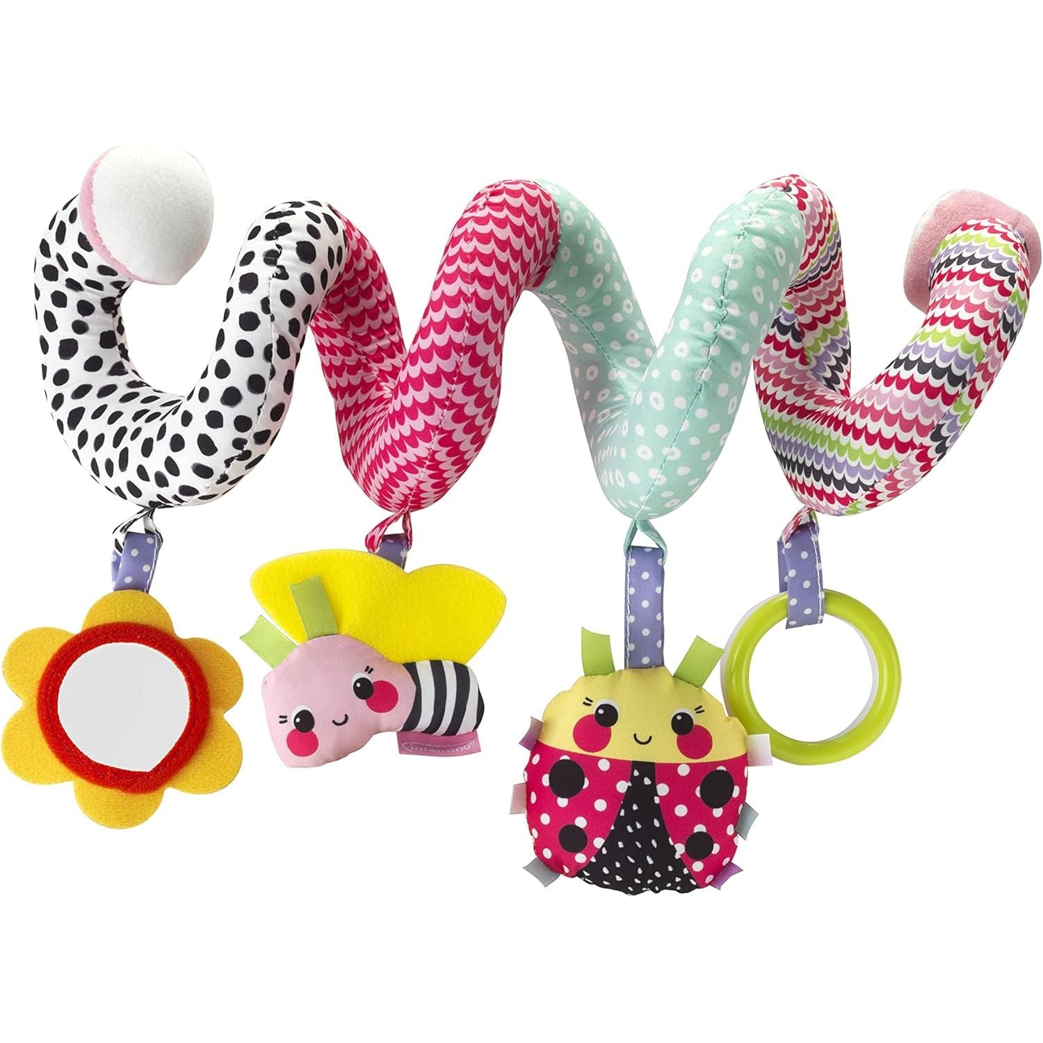 Infantino Spiral Activity Toy Pink Age Newborn Above Peekaboo