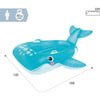 Intex Blue Whale Ride-On Inflatable Pool Float (168x140 cm) Age- 3 Years and Above