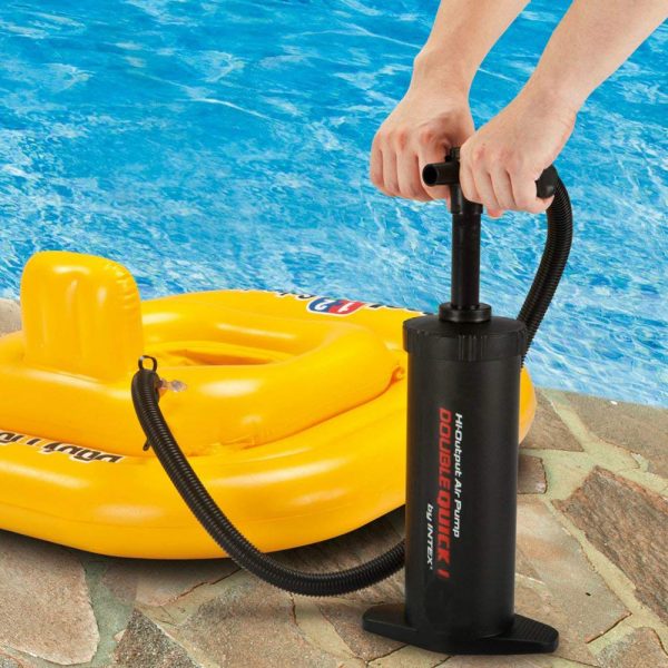 Intex Hi-Output Double Quick I Air Hand Pump Age- 3 Years & Above