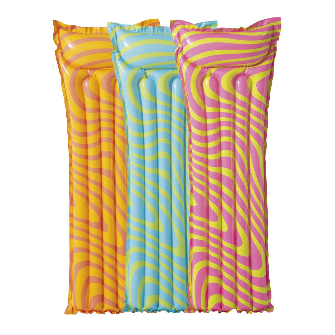 Intex  Razzle Dazzle Pattern Inflatable Lilo Mat (183Cm) Age- 9 Years and Above 