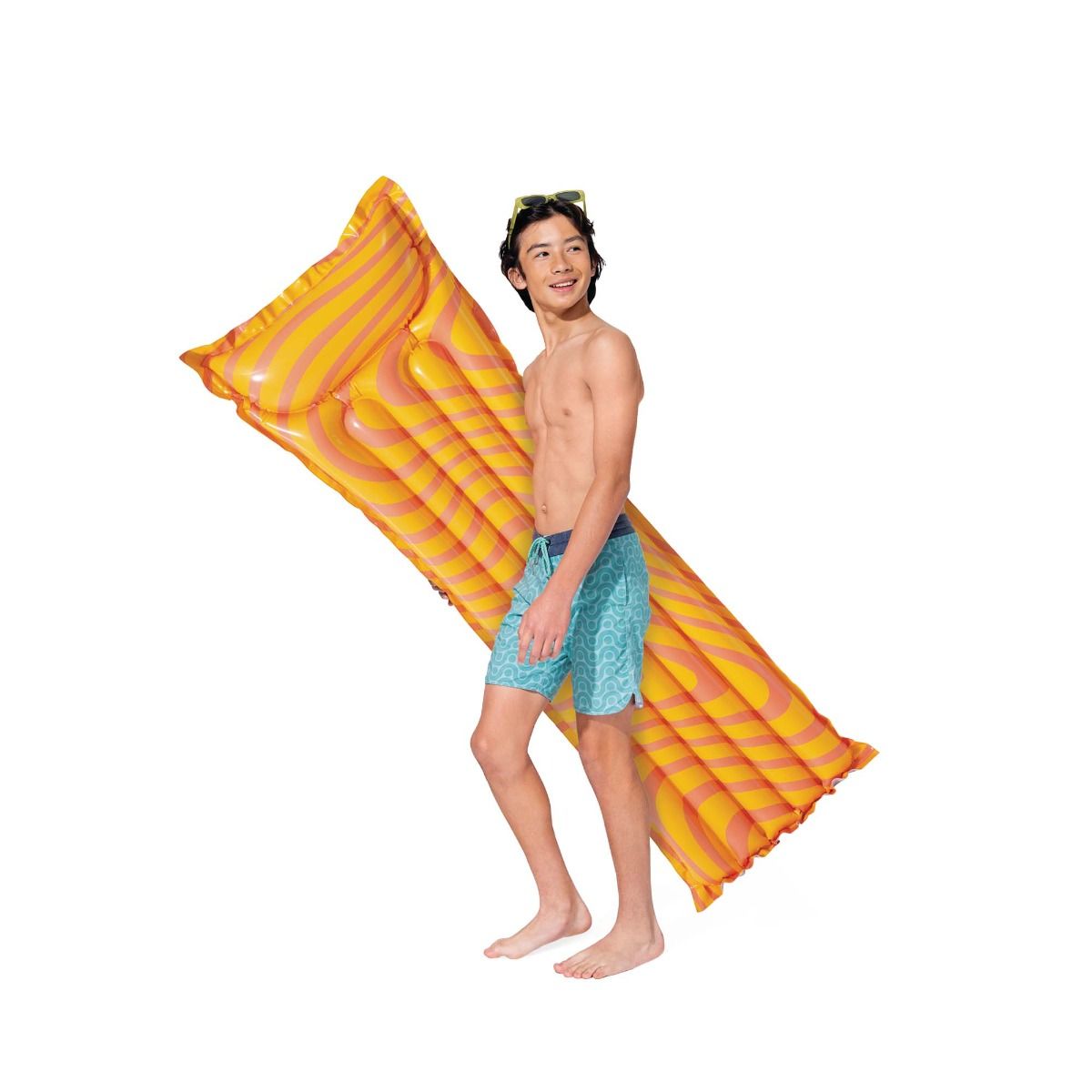 Intex  Razzle Dazzle Pattern Inflatable Lilo Mat (183Cm) Age- 9 Years and Above 