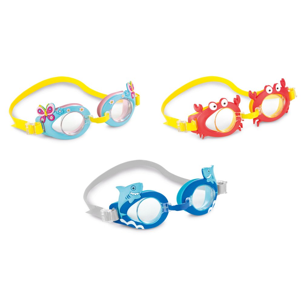 Intex Summer Fun Swimming Goggles - Child Age- 3 Years to 8 Years