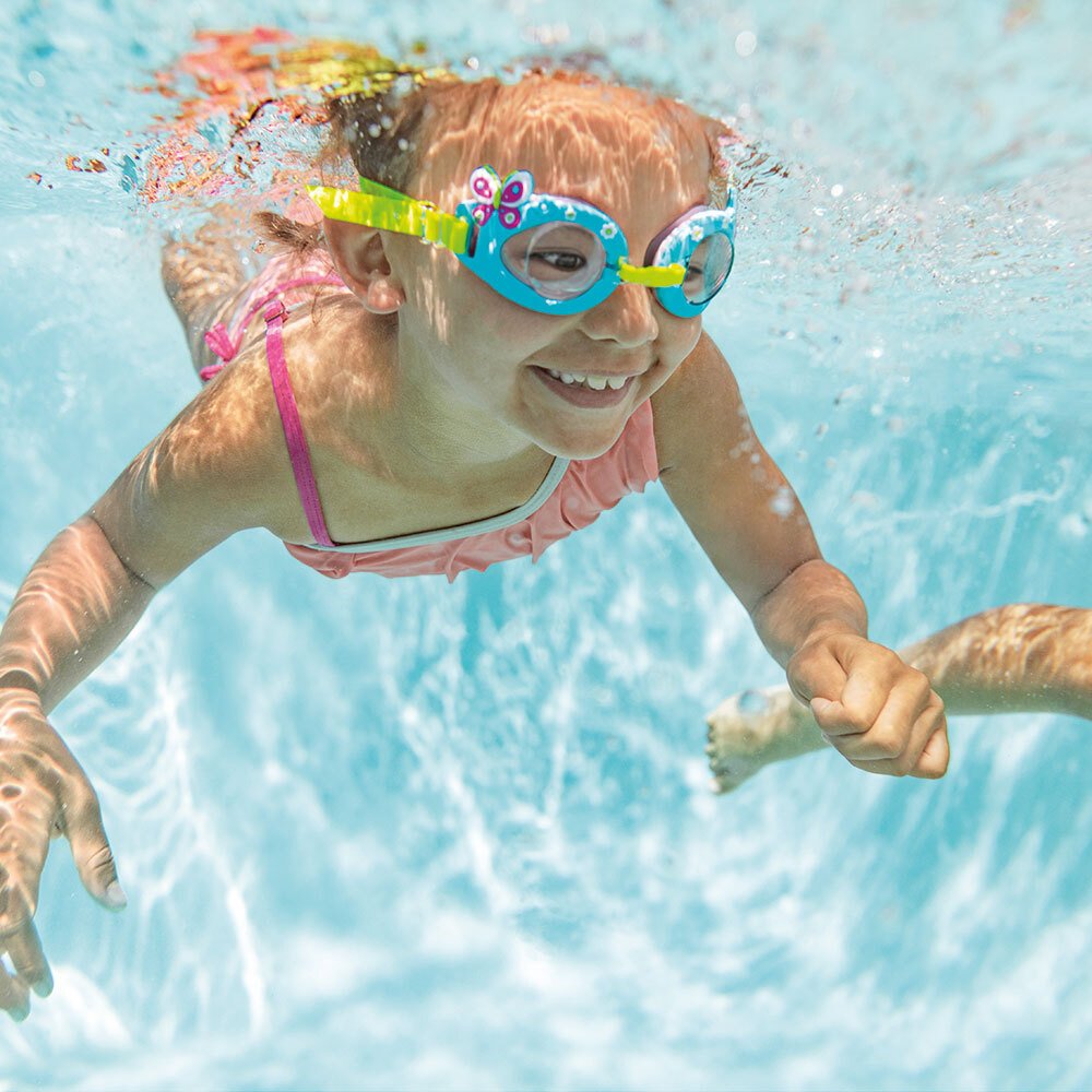 Intex Summer Fun Swimming Goggles - Child Age- 3 Years to 8 Years