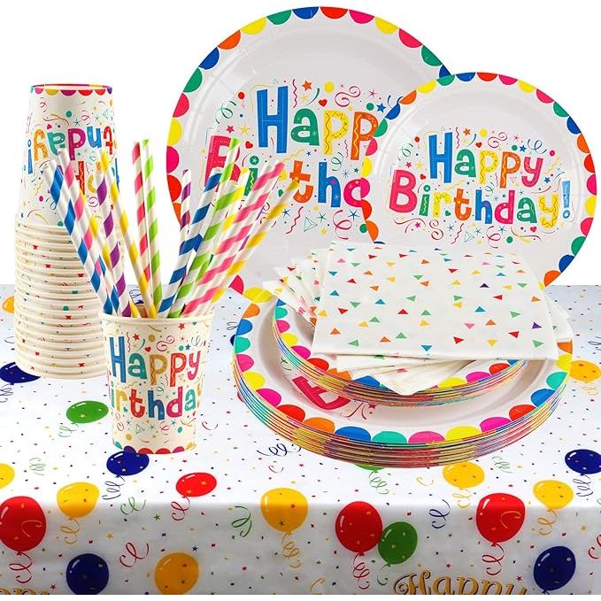 Jaunty Coloured Dotty Print Paper Bowls 6" 12 Pack Cdu