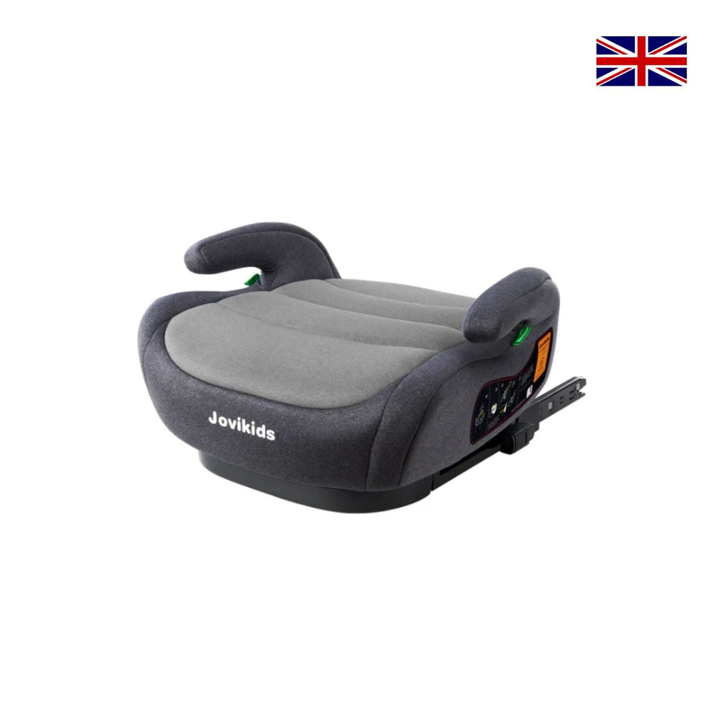 Jovikids I-Size Booster Seat with ISOFIX 125-150 cm Group 3 (WD020) Black Age- 6 Years to 12 Years
