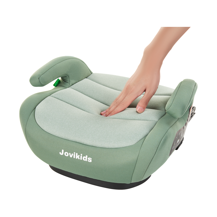 Jovikids I-Size Booster Seat with ISOFIX 125-150 cm Group 3 (WD020) Green Age- 6 Years to 12 Years