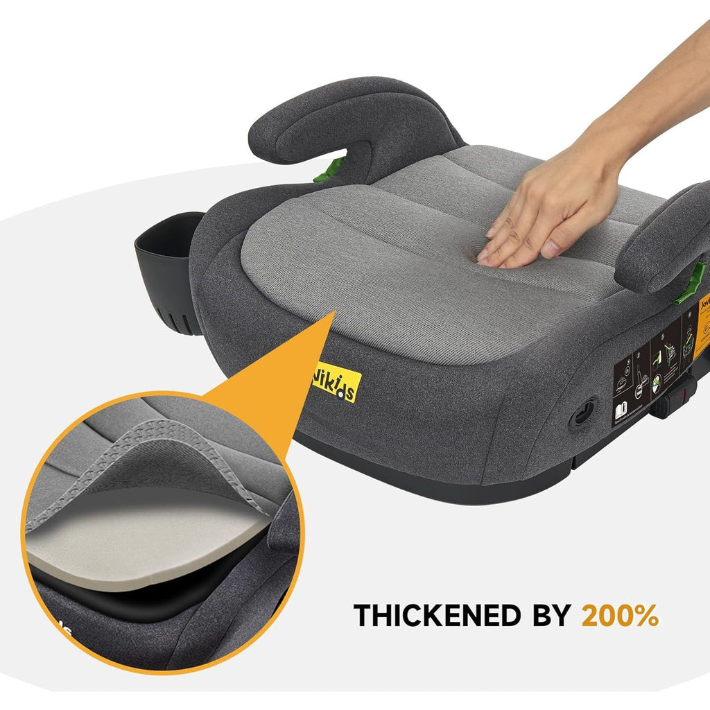 Jovikids I-Size Booster Seat with ISOFIX 125-150 cm Group 3 (WD020) Quiet shade Age- 6 Years to 12 Years