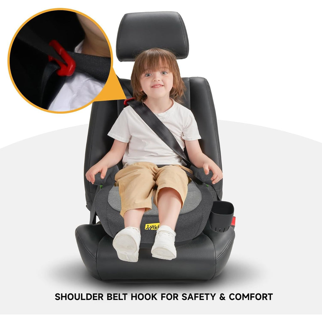Jovikids I-Size Booster Seat with ISOFIX 125-150 cm Group 3 (WD020) Quiet shade Age- 6 Years to 12 Years