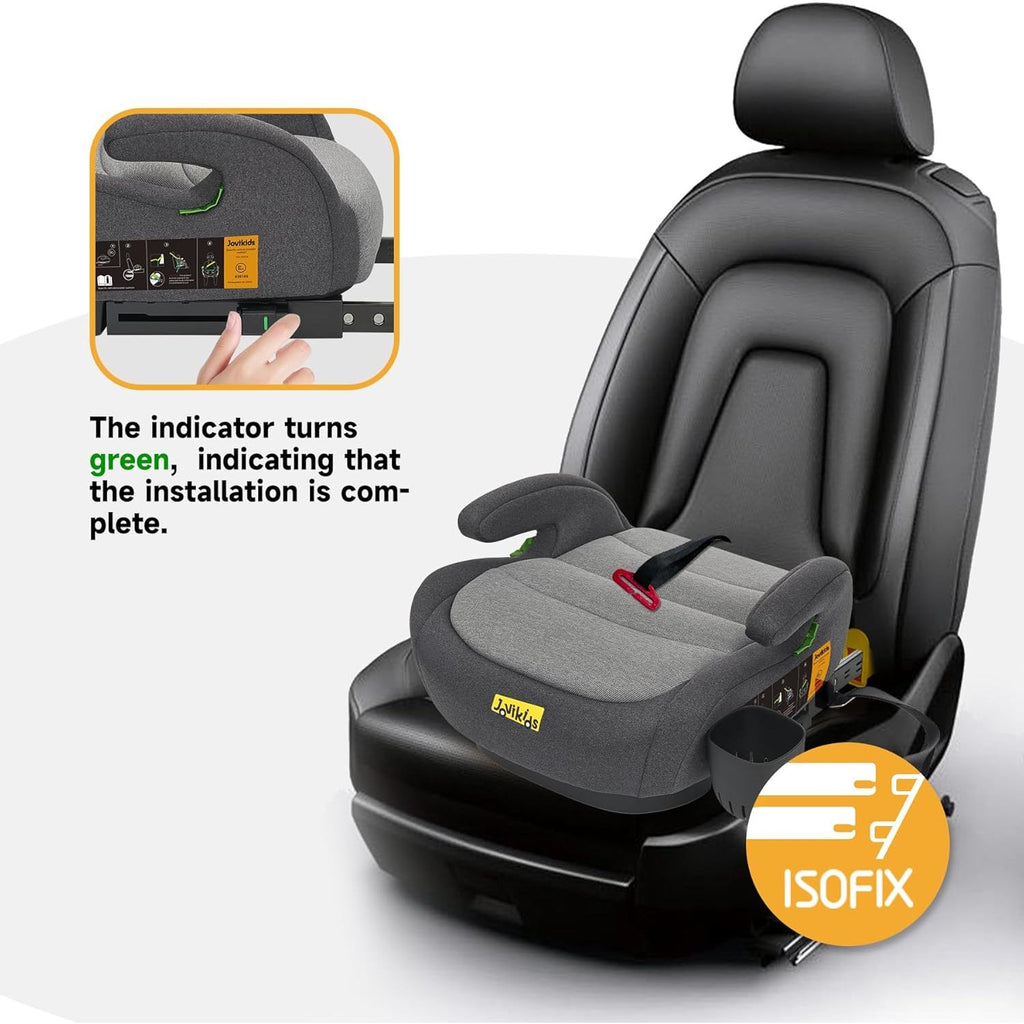 Jovikids I-Size Booster Seat with ISOFIX 125-150 cm Group 3 (WD020) Quiet shade Age- 6 Years to 12 Years