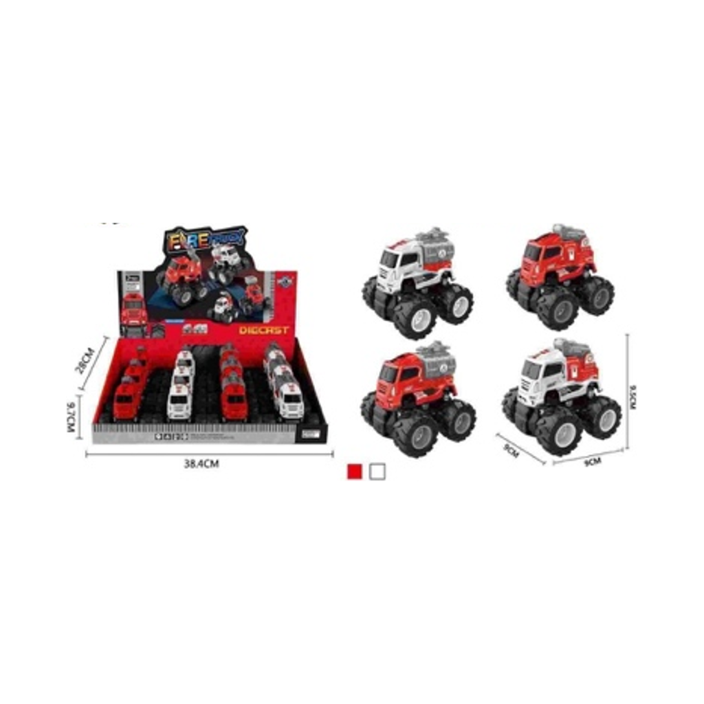 KLX 4 Wheels Friction Fire Push Truck Assorted Age- 2 Years & Above