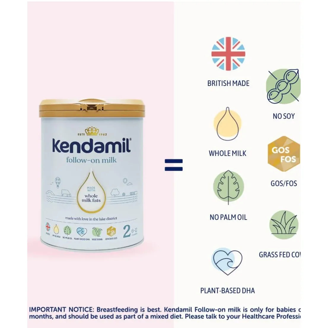 Kendamil Classic Follow-On Milk 800gm From 6 To 12 Months