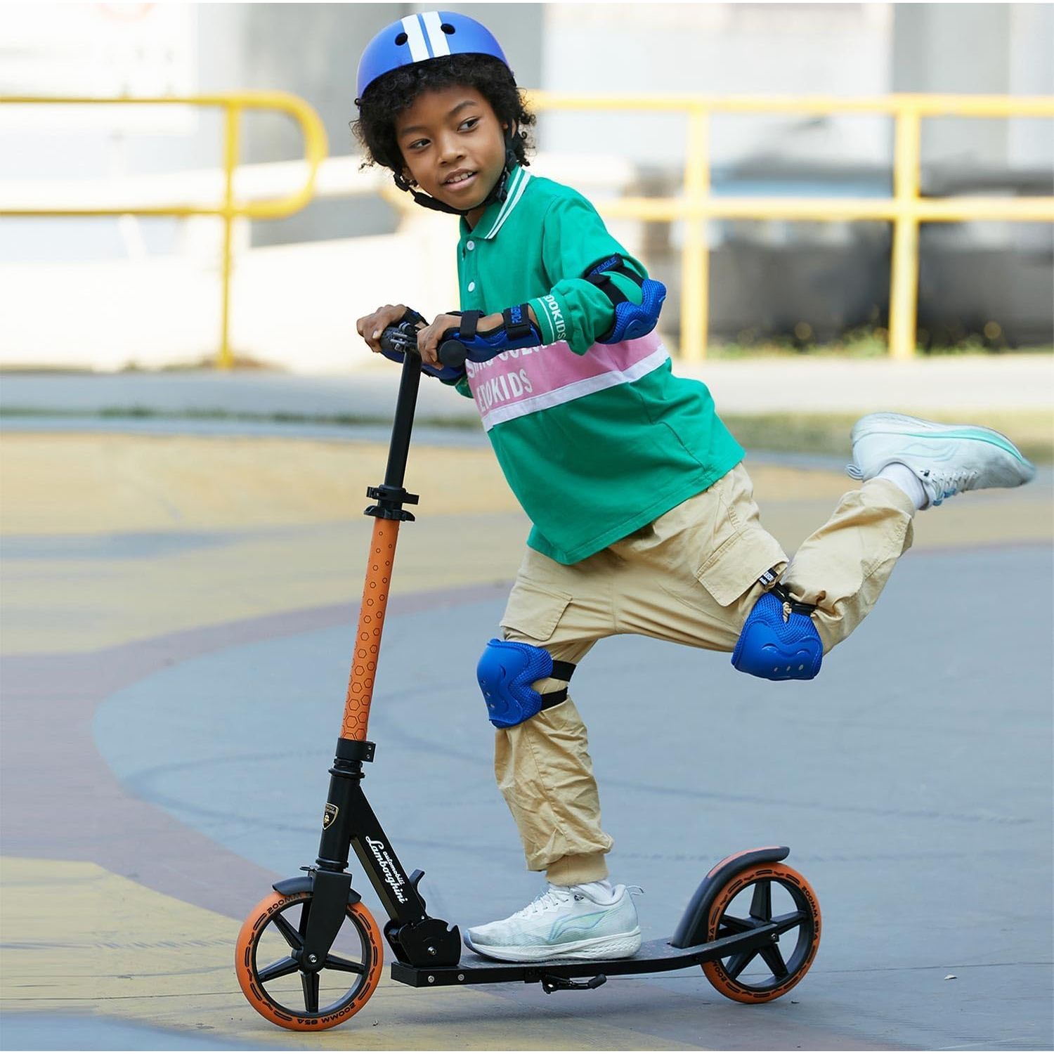 Kick 'n' Roll Lamborghini Big Scooter L6 200 Orange 802503 Age- 8 Years & Above