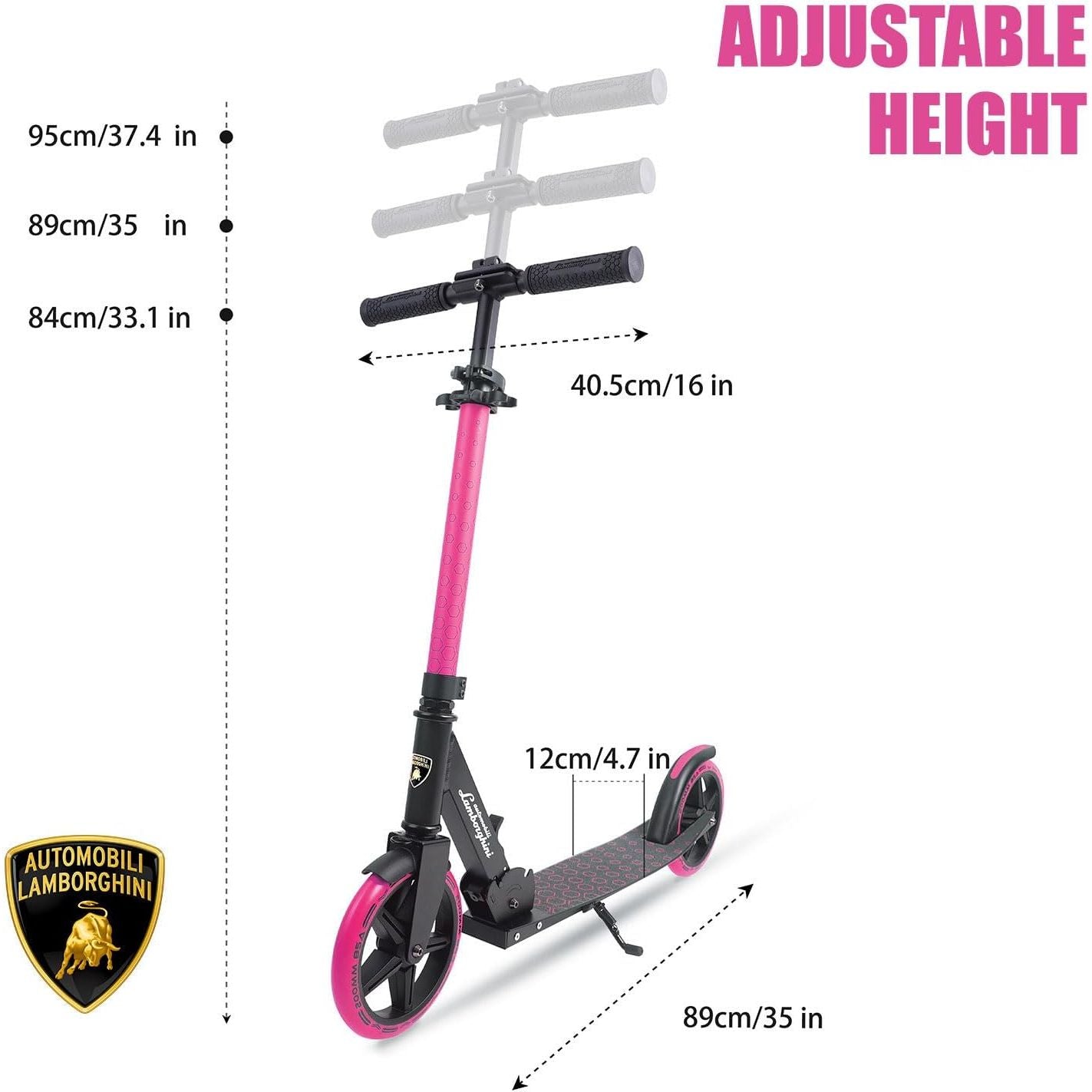 Kick 'n' Roll Lamborghini Big Scooter L6 200 Pink 802732 Age- 8 Years & Above