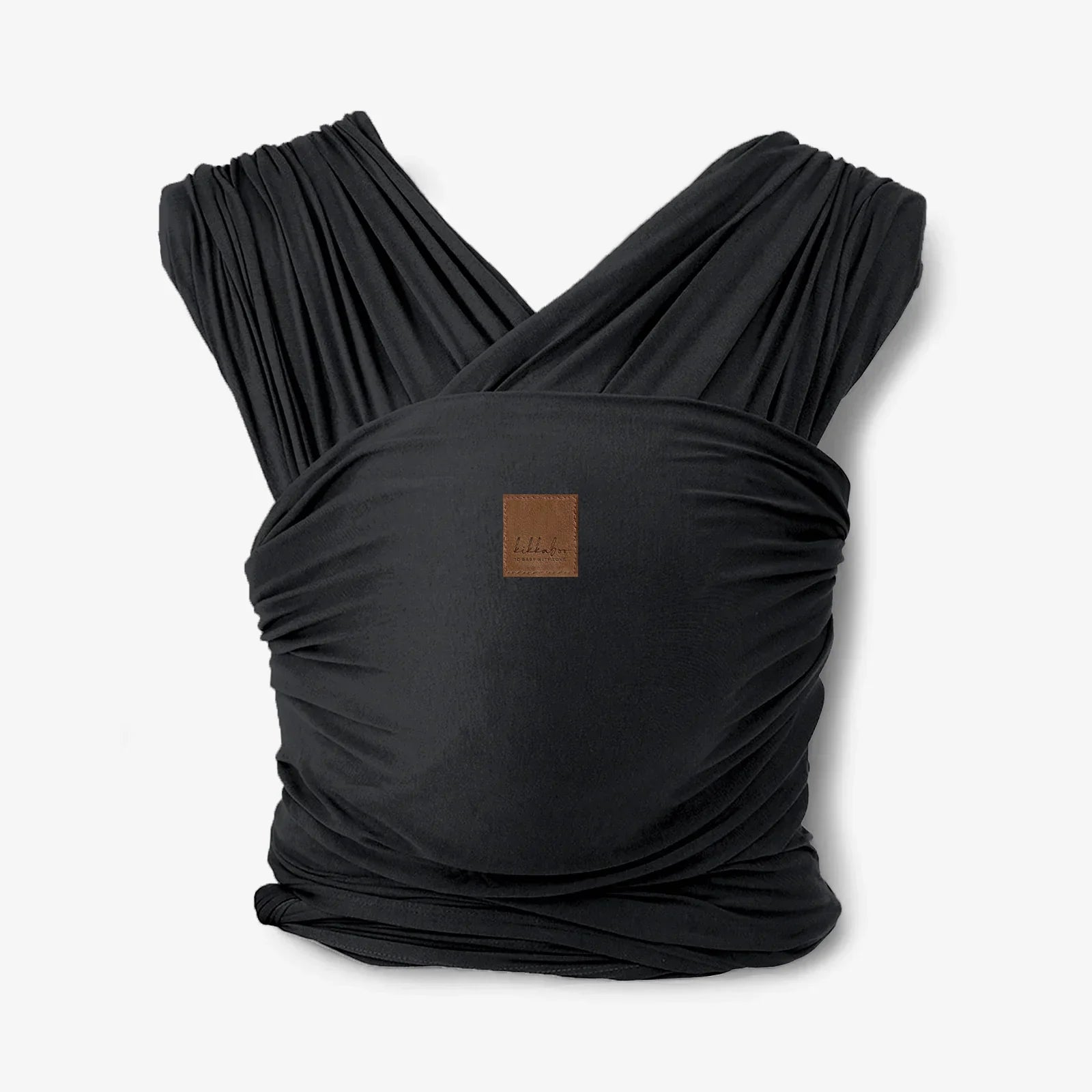 KikkaBoo Isla Babywearing Wrap Carrier Black  Age- Newborn upto 18 Kg
