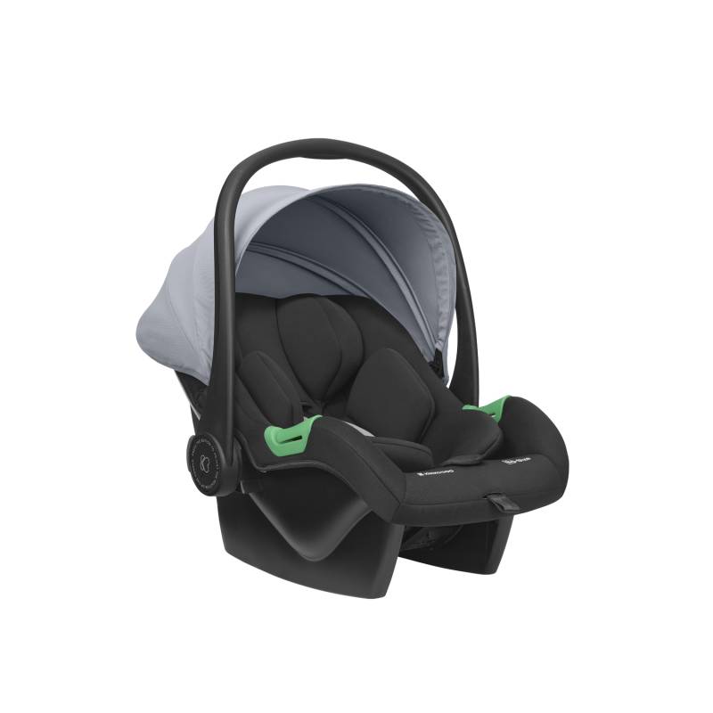 KikkaBoo Jean 3-in-1 Stroller Travel System with Carrycot & Car Seat Dark Grey Denim Age- Newborn & Above (Holds upto 22 Kg)