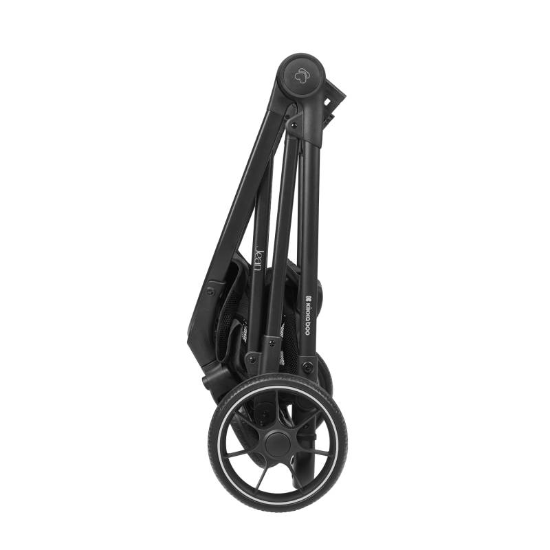 KikkaBoo Jean 3-in-1 Stroller Travel System with Carrycot & Car Seat Dark Grey Denim Age- Newborn & Above (Holds upto 22 Kg)